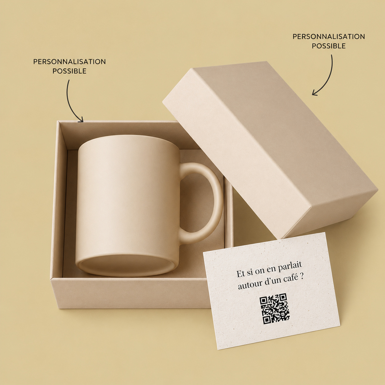 Kit Mug QRcodé Et si on prenait un café ?